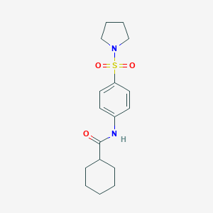 N-[4-(pyrrolidin-1-ylsulfonyl)phenyl]cyclohexanecarboxamide