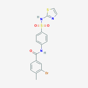 3-bromo-4-methyl-N-[4-(1,3-thiazol-2-ylsulfamoyl)phenyl]benzamide