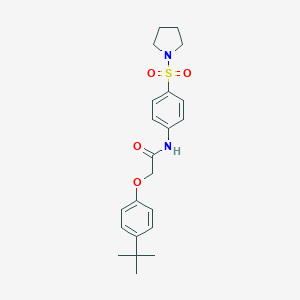 2-(4-tert-butylphenoxy)-N-[4-(1-pyrrolidinylsulfonyl)phenyl]acetamide