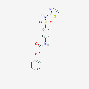 2-(4-tert-butylphenoxy)-N-[4-(1,3-thiazol-2-ylsulfamoyl)phenyl]acetamide