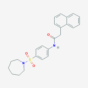 N-[4-(azepan-1-ylsulfonyl)phenyl]-2-(1-naphthyl)acetamide
