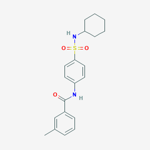 N-[4-(cyclohexylsulfamoyl)phenyl]-3-methylbenzamide