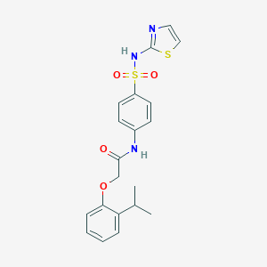2-(2-isopropylphenoxy)-N-{4-[(1,3-thiazol-2-ylamino)sulfonyl]phenyl}acetamide