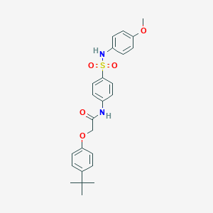 2-(4-tert-butylphenoxy)-N-{4-[(4-methoxyanilino)sulfonyl]phenyl}acetamide