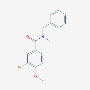 molecular formula C16H16BrNO2 B505889 N-benzyl-3-bromo-4-methoxy-N-methylbenzamide 