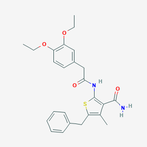 5-Benzyl-2-{[(3,4-diethoxyphenyl)acetyl]amino}-4-methyl-3-thiophenecarboxamide