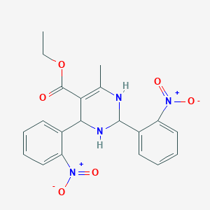 Ethyl 6-methyl-2,4-bis(2-nitrophenyl)-1,2,3,4-tetrahydro-5-pyrimidinecarboxylate