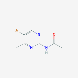 molecular formula C7H8BrN3O B505894 N-(5-bromo-4-methyl-2-pyrimidinyl)acetamide 