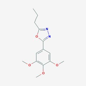 2-Propyl-5-(3,4,5-trimethoxyphenyl)-1,3,4-oxadiazole