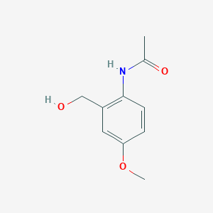 molecular formula C10H13NO3 B505898 N-[2-(hydroxymethyl)-4-methoxyphenyl]acetamide 