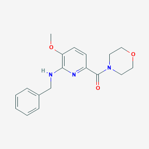 N-benzyl-N-[3-methoxy-6-(4-morpholinylcarbonyl)-2-pyridinyl]amine