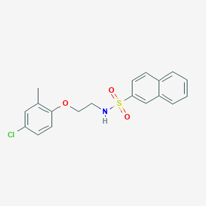 molecular formula C19H18ClNO3S B5059058 N-[2-(4-chloro-2-methylphenoxy)ethyl]naphthalene-2-sulfonamide 