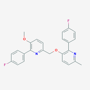 2-(4-Fluorophenyl)-3-{[6-(4-fluorophenyl)-5-methoxy-2-pyridinyl]methoxy}-6-methylpyridine