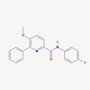 molecular formula C19H15FN2O2 B505910 N-(4-fluorophenyl)-5-methoxy-6-phenylpyridine-2-carboxamide 