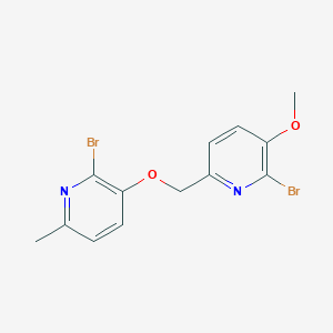 2-Bromo-6-{[(2-bromo-6-methyl-3-pyridinyl)oxy]methyl}-3-methoxypyridine