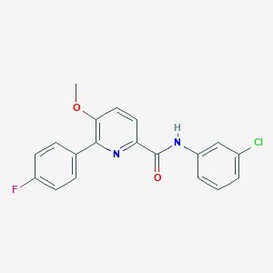 N-(3-chlorophenyl)-6-(4-fluorophenyl)-5-methoxypyridine-2-carboxamide