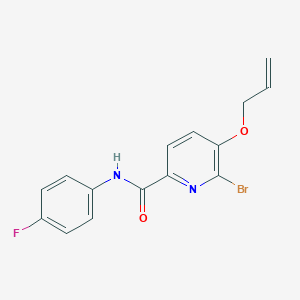 5-(allyloxy)-6-bromo-N-(4-fluorophenyl)-2-pyridinecarboxamide