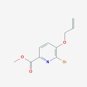 molecular formula C10H10BrNO3 B505924 Methyl 5-(allyloxy)-6-bromo-2-pyridinecarboxylate 