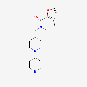 molecular formula C20H33N3O2 B5059319 N-ethyl-3-methyl-N-[[1-(1-methylpiperidin-4-yl)piperidin-4-yl]methyl]furan-2-carboxamide 
