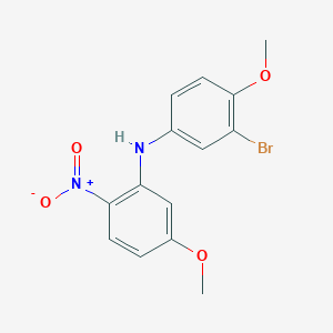 molecular formula C14H13BrN2O4 B505933 N-(3-bromo-4-methoxyphenyl)-5-methoxy-2-nitroaniline 