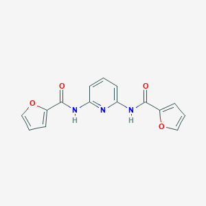 molecular formula C15H11N3O4 B505938 N-[6-(2-furoylamino)-2-pyridinyl]-2-furamide 