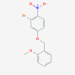 2-Bromo-4-[(2-methoxybenzyl)oxy]-1-nitrobenzene