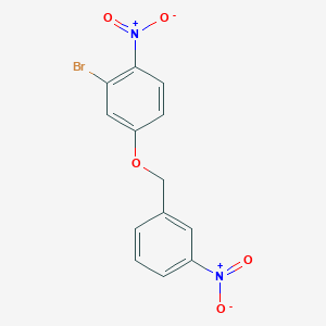 2-Bromo-1-nitro-4-[(3-nitrobenzyl)oxy]benzene