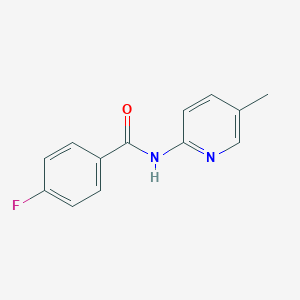 molecular formula C13H11FN2O B505944 4-fluoro-N-(5-methyl-2-pyridinyl)benzamide 