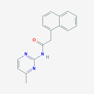 molecular formula C17H15N3O B505945 N-(4-methyl-2-pyrimidinyl)-2-(1-naphthyl)acetamide 