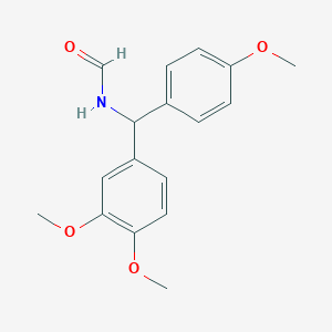 molecular formula C17H19NO4 B5059500 N-[(3,4-dimethoxyphenyl)-(4-methoxyphenyl)methyl]formamide 