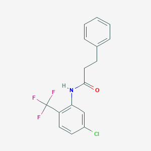 molecular formula C16H13ClF3NO B505953 N-[5-chloro-2-(trifluoromethyl)phenyl]-3-phenylpropanamide 