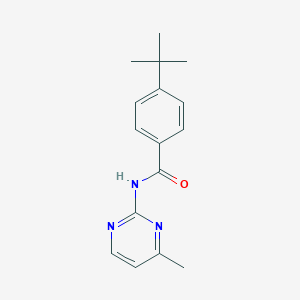 molecular formula C16H19N3O B505956 4-tert-butyl-N-(4-methyl-2-pyrimidinyl)benzamide 