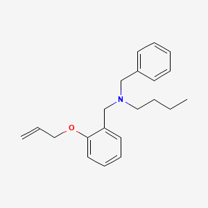 molecular formula C21H27NO B5059563 N-benzyl-N-[(2-prop-2-enoxyphenyl)methyl]butan-1-amine 