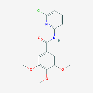 molecular formula C15H15ClN2O4 B505957 N-(6-chloro-2-pyridinyl)-3,4,5-trimethoxybenzamide 