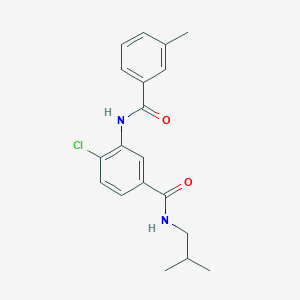 molecular formula C19H21ClN2O2 B505959 4-chloro-N-isobutyl-3-[(3-methylbenzoyl)amino]benzamide 
