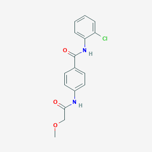 N-(2-chlorophenyl)-4-[(methoxyacetyl)amino]benzamide
