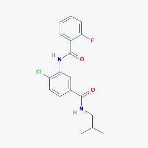 4-chloro-3-[(2-fluorobenzoyl)amino]-N-isobutylbenzamide