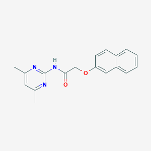 molecular formula C18H17N3O2 B505964 N-(4,6-dimethyl-2-pyrimidinyl)-2-(2-naphthyloxy)acetamide 
