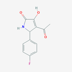 4-acetyl-5-(4-fluorophenyl)-3-hydroxy-1,5-dihydro-2H-pyrrol-2-one