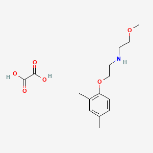 molecular formula C15H23NO6 B5059688 N-[2-(2,4-dimethylphenoxy)ethyl]-2-methoxyethanamine;oxalic acid 