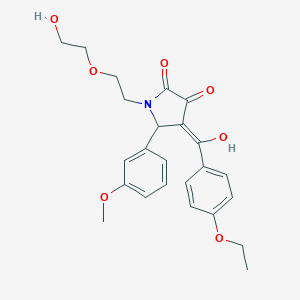 4-(4-ethoxybenzoyl)-3-hydroxy-1-[2-(2-hydroxyethoxy)ethyl]-5-(3-methoxyphenyl)-1,5-dihydro-2H-pyrrol-2-one