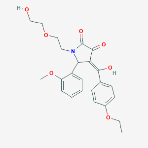 4-(4-ethoxybenzoyl)-3-hydroxy-1-[2-(2-hydroxyethoxy)ethyl]-5-(2-methoxyphenyl)-1,5-dihydro-2H-pyrrol-2-one