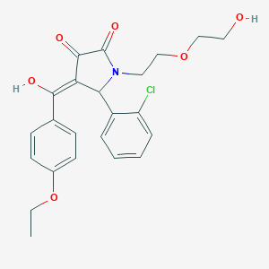 5-(2-chlorophenyl)-4-(4-ethoxybenzoyl)-3-hydroxy-1-[2-(2-hydroxyethoxy)ethyl]-1,5-dihydro-2H-pyrrol-2-one