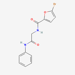 molecular formula C13H11BrN2O3 B5059753 N-(2-anilino-2-oxoethyl)-5-bromofuran-2-carboxamide 
