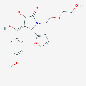 4-(4-ethoxybenzoyl)-5-(2-furyl)-3-hydroxy-1-[2-(2-hydroxyethoxy)ethyl]-1,5-dihydro-2H-pyrrol-2-one
