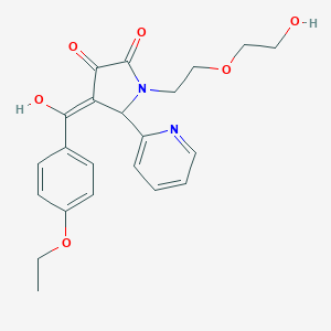 4-(4-ethoxybenzoyl)-3-hydroxy-1-[2-(2-hydroxyethoxy)ethyl]-5-(2-pyridinyl)-1,5-dihydro-2H-pyrrol-2-one