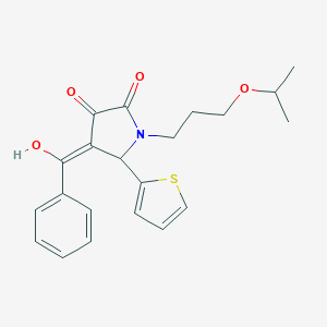 4-benzoyl-3-hydroxy-1-(3-isopropoxypropyl)-5-(2-thienyl)-1,5-dihydro-2H-pyrrol-2-one