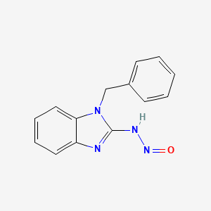 molecular formula C14H12N4O B5059906 N-(1-benzylbenzimidazol-2-yl)nitrous amide 