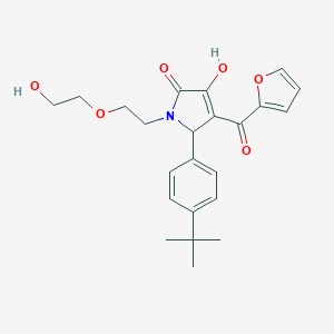2-(4-tert-butylphenyl)-3-(furan-2-carbonyl)-4-hydroxy-1-[2-(2-hydroxyethoxy)ethyl]-2H-pyrrol-5-one