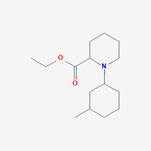 molecular formula C15H27NO2 B5060007 Ethyl 1-(3-methylcyclohexyl)piperidine-2-carboxylate 